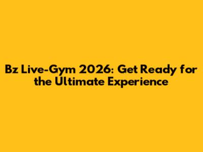 B'z Live-Gym 2026: Get Ready for the Ultimate Experience