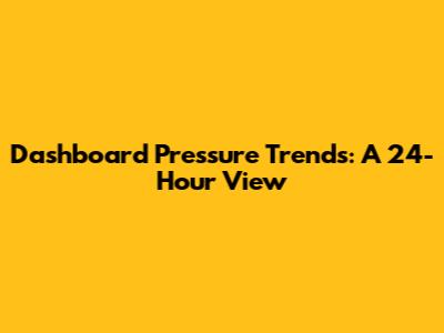 Dashboard Pressure Trends: A 24-Hour View