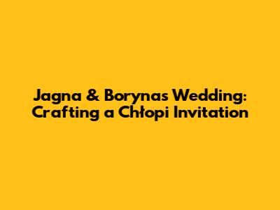 Jagna & Boryna's Wedding: Crafting a 'Chłopi' Invitation