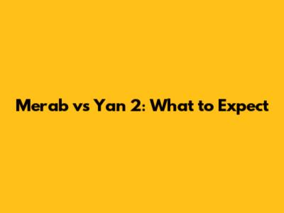 Merab vs Yan 2: What to Expect