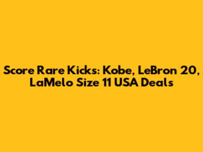 Score Rare Kicks: Kobe, LeBron 20, LaMelo Size 11 USA Deals